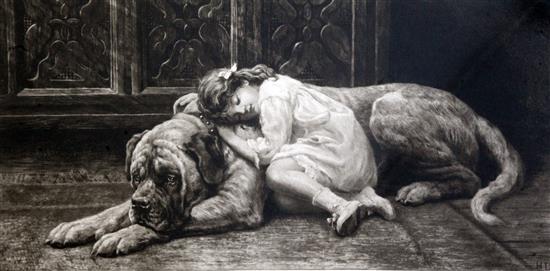 Herbert Thomas Dicksee (1862-1942) My Lady Sleeps 11 x 20.5in. Herbert Thomas Dicksee (1862-1942) My Lady Sleeps 11 x 20.5in.