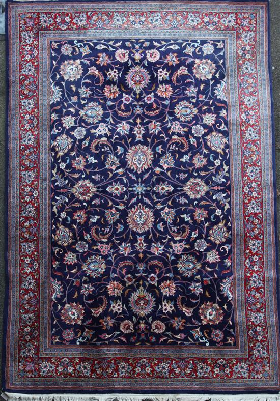 A Tabriz blue ground carpet, A Tabriz blue ground carpet,