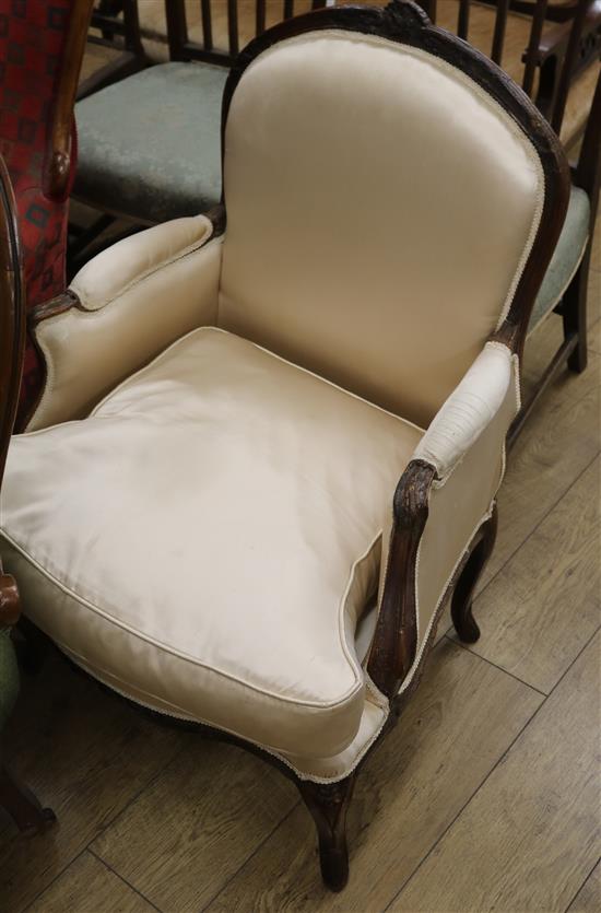 A French style armchair A French style armchair