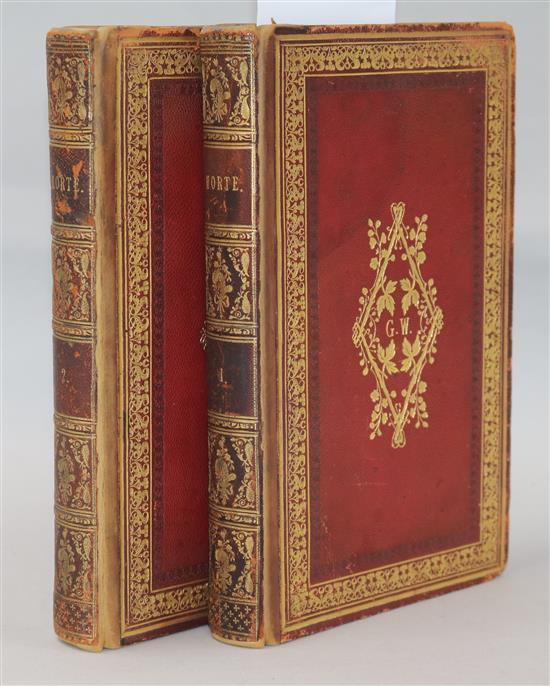 Combe, William - The English Dance of Death, 1st edition in book form, 2 vols, 8vo, later bound morocco gilt, Combe, William - The English Dance of Death, 1st edition in book form, 2 vols, 8vo, later bound morocco gilt,