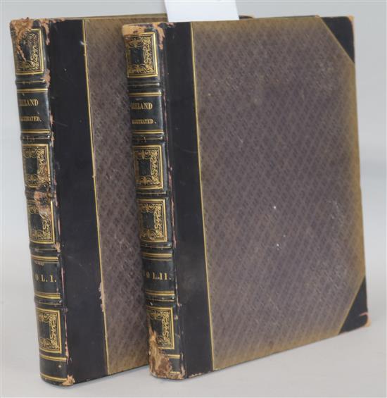 Willis, N.P. and Coyne J. Stirling - The Scenery and Antiquities of Ireland, 2 vols, quarto, half calf, Willis, N.P. and Coyne J. Stirling - The Scenery and Antiquities of Ireland, 2 vols, quarto, half calf,