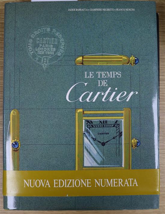 Cartier - Le Temps de Cartier, folio with d.j., Milan 1993 and The Art of Cartier, folio with d.j. (torn), Cartier - Le Temps de Cartier, folio with d.j., Milan 1993 and The Art of Cartier, folio with d.j. (torn),