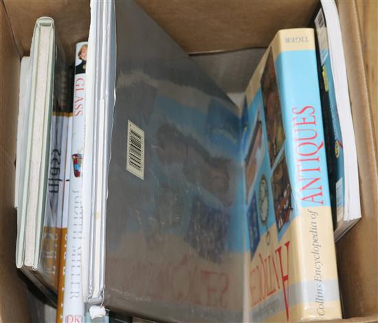 A collection of nine books relating to antiques A collection of nine books relating to antiques