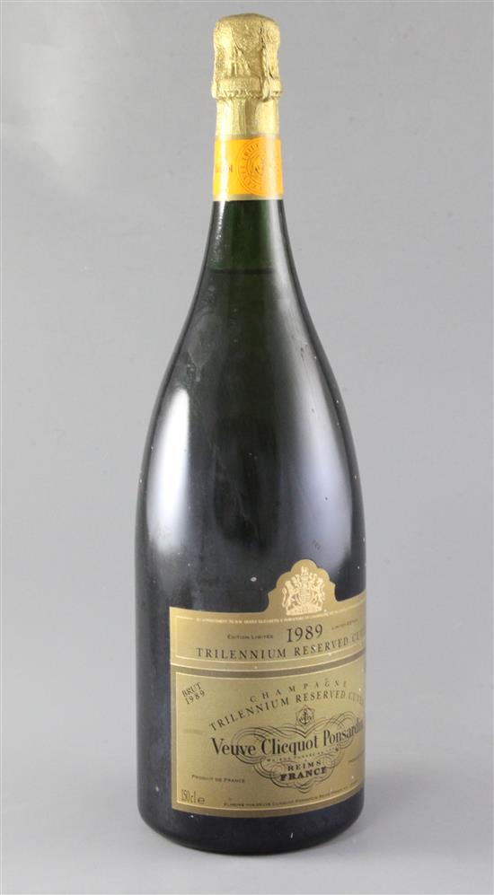 One magnum of Veuve Cliquot Ponsardin Trilennium Cuvee 1989 One magnum of Veuve Cliquot Ponsardin Trilennium Cuvee 1989