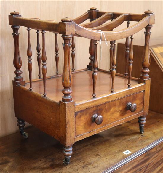 A Victorian music canterbury W.48cm A Victorian music canterbury W.48cm