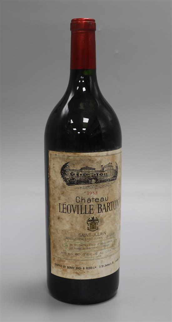 One magnum Chateau Leoville Barton 1983 One magnum Chateau Leoville Barton 1983