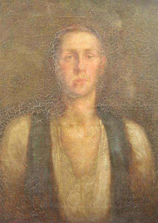 William Shackleton (1872-1933) Portrait of a young man 25.5 x 19.25in. unframed William Shackleton (1872-1933) Portrait of a young man 25.5 x 19.25in. unframed