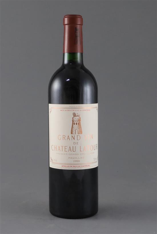 A single bottle of Chateau Latour 1998 A single bottle of Chateau Latour 1998
