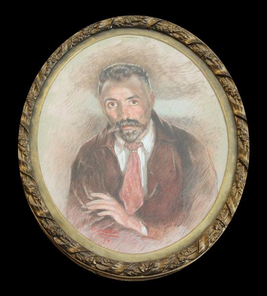 William Shackleton (1872-1933) Self portrait, 13 x 10.5in. William Shackleton (1872-1933) Self portrait, 13 x 10.5in.