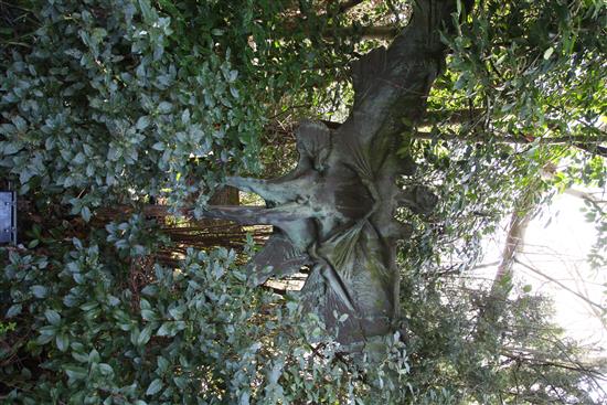 A large bronze sculpture Icarus designed by Donald Brooke H. 2.8m W.5m approx. A large bronze sculpture Icarus designed by Donald Brooke H. 2.8m W.5m approx.