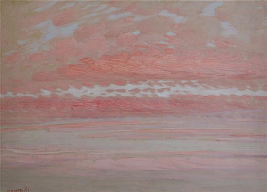 William Shackleton (1872-1933) Cloud and Sea studies Largest 13 x 19in unframed. William Shackleton (1872-1933) Cloud and Sea studies Largest 13 x 19in unframed.