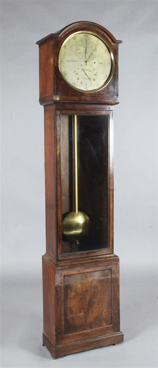 R. Townsend of Woolwich. A Victorian mahogany cased regulator, R. Townsend of Woolwich. A Victorian mahogany cased regulator,