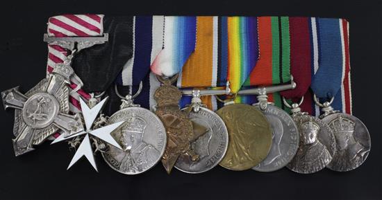 An Air Force Cross group of 9 medals to Sir Archibald Frederick Hordern C.B.E.