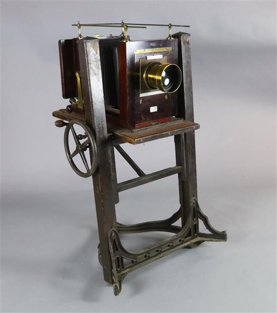 A Kodak Studio Camera No.3, 8in. x 6in., with Kodak Sliding Carriage Stand, W.31in. L.30in. H.49in. A Kodak Studio Camera No.3, 8in. x 6in., with Kodak Sliding Carriage Stand, W.31in. L.30in. H.49in.