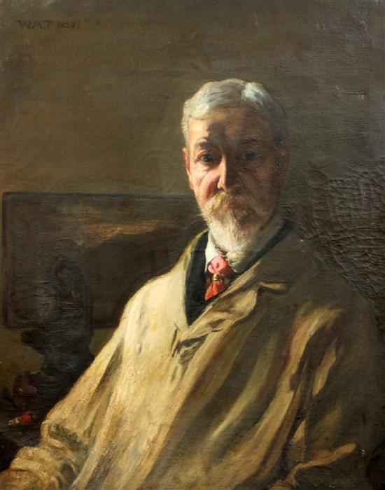 W.A.T 1924 Portrait of William Shackleton (1872-1933) 30 x 25in. unframed. W.A.T 1924 Portrait of William Shackleton (1872-1933) 30 x 25in. unframed.