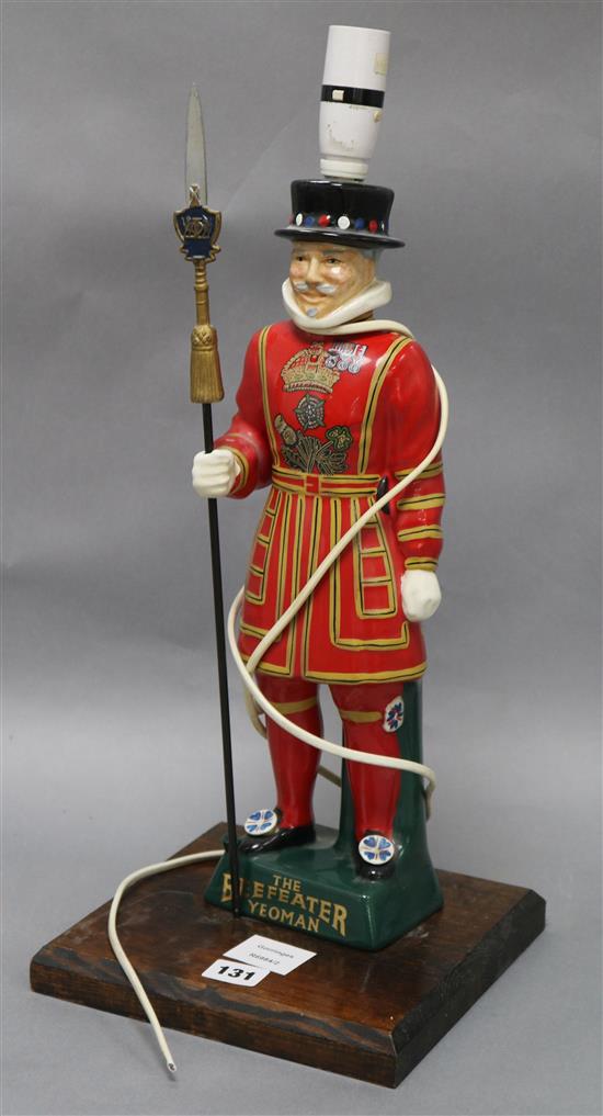 A Carlton Ware The Beefeater Yeoman lamp base overall ...