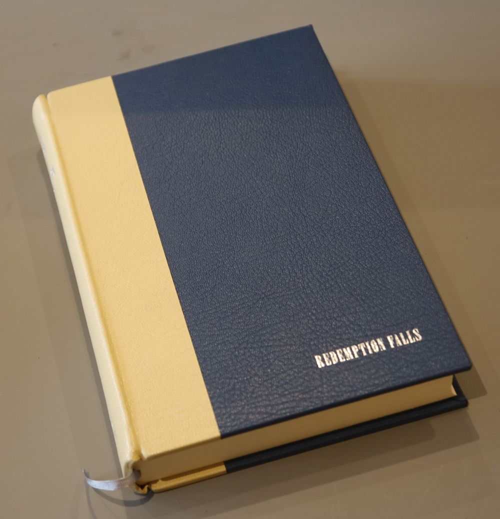 OConnor, Joseph - Redemption Falls, one of 100, signed by the author, 8vo,cream and blue grained leather, with slip case, Harvill Seck