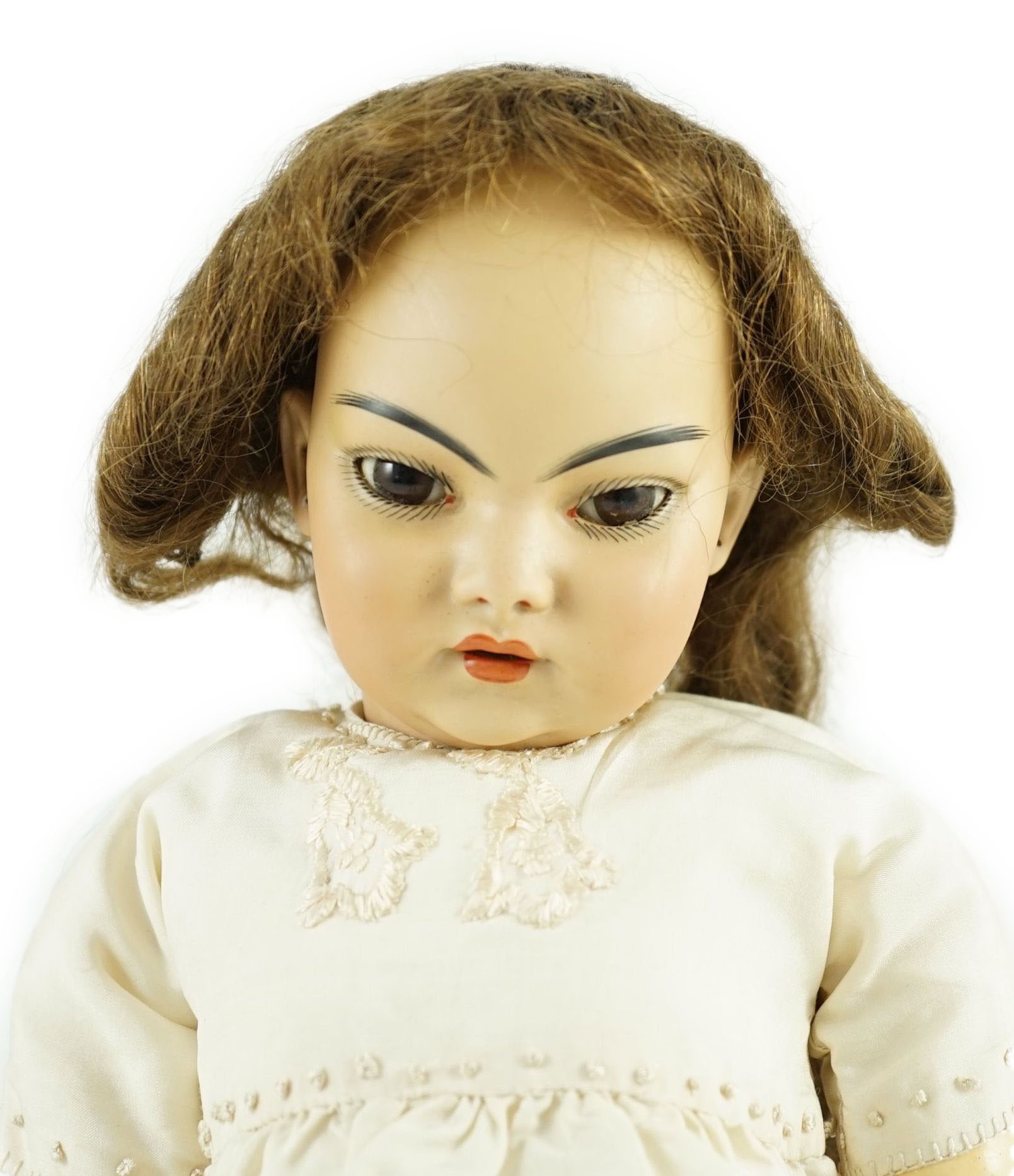 A Simon & Halbig bisque Oriental doll, 1099, height 46cm