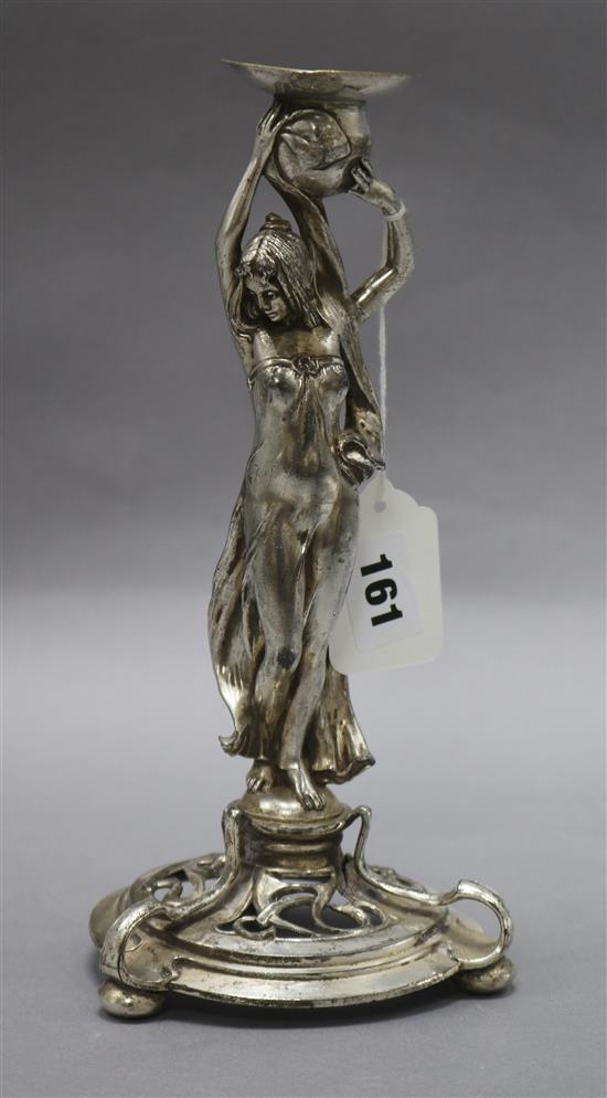 A WMF figural candlestick height 25cm A WMF figural candlestick height 25cm