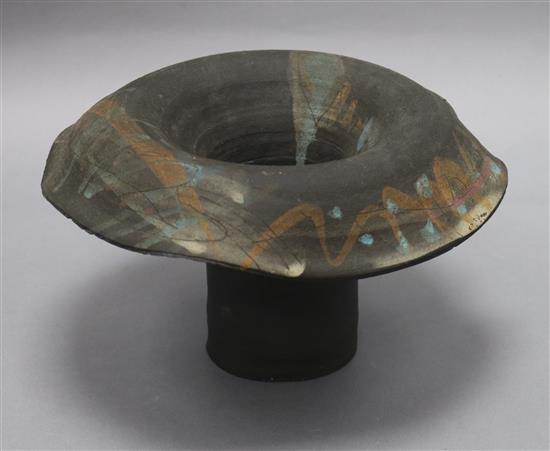 A Lee Tze-Leung vase height 13cm A Lee Tze-Leung vase height 13cm