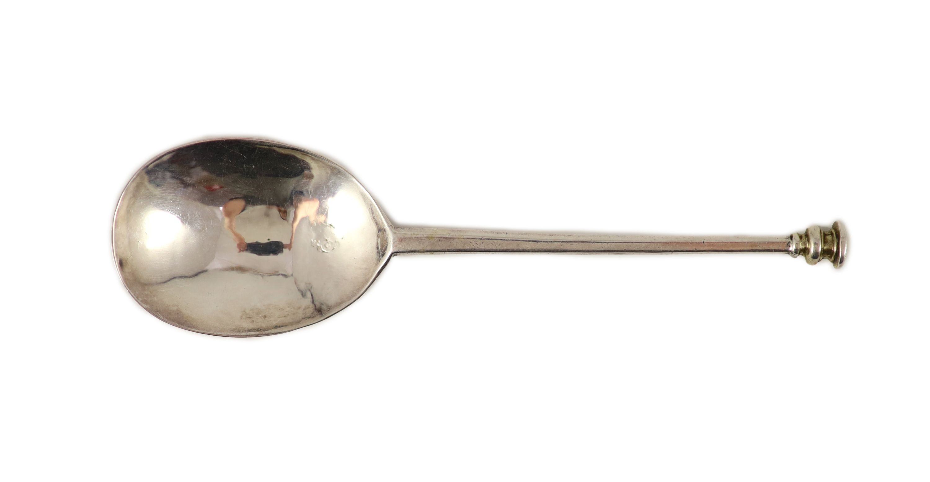 A 17th century silver seal top spoon