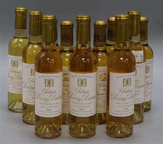 Sauternes- Six half bottles of Chateau Rayne Vigneau, 2005 and six half bottles of Doisy Daene, 2005 Sauternes- Six half bottles of Chateau Rayne Vigneau, 2005 and six half bottles of Doisy Daene, 2005