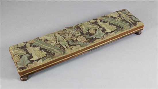 A mid 17th century English needlework panel, W.4ft 1in. D.1ft A mid 17th century English needlework panel, W.4ft 1in. D.1ft