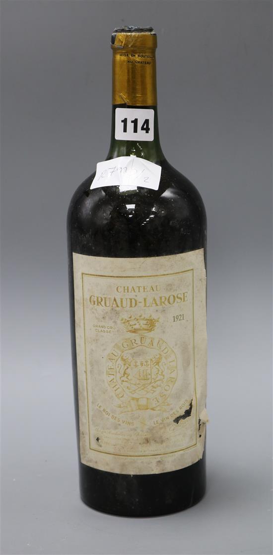 One magnum of Chateau Gruaud-Larose, Saint Julien 1921,