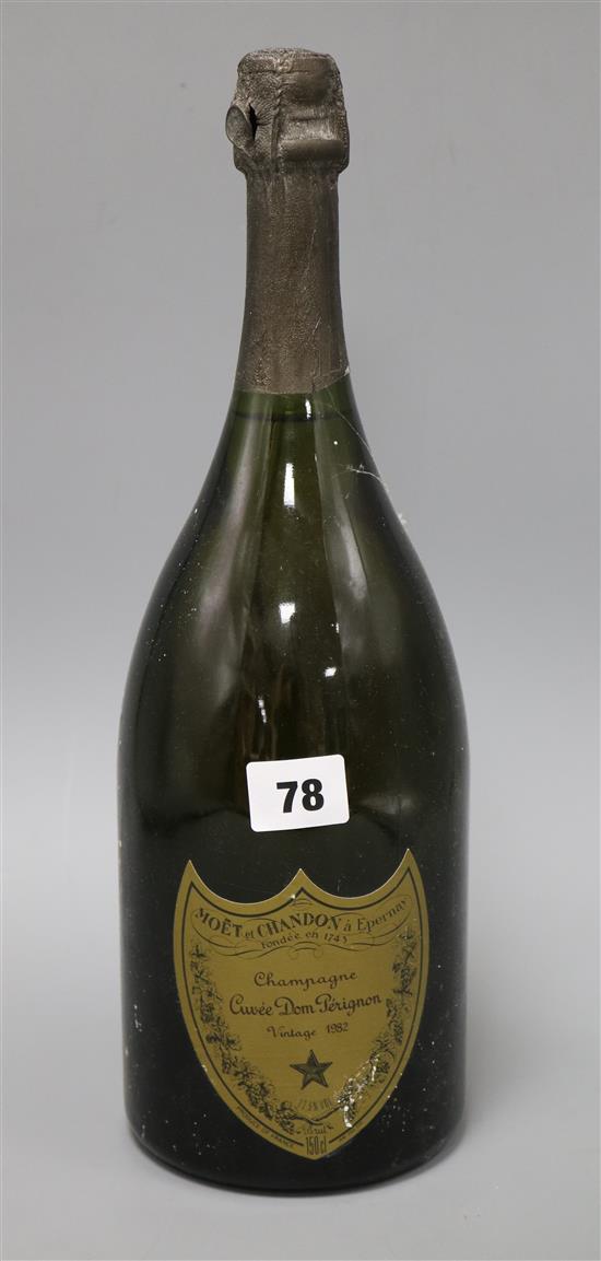 A bottle of magnum Dom Perignon 1982
