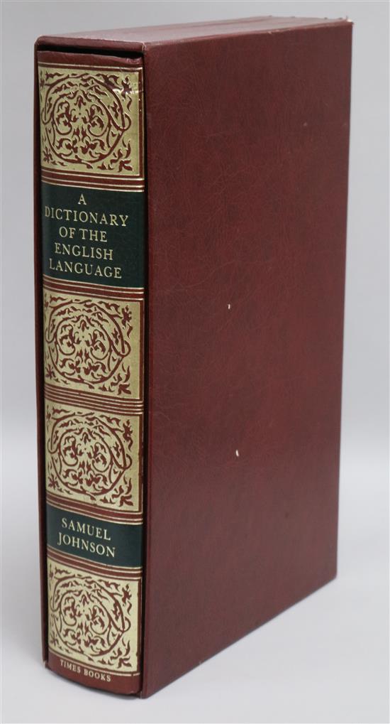 Johnson, Samuel - A Dictionary of the English Language, folio, Times ...