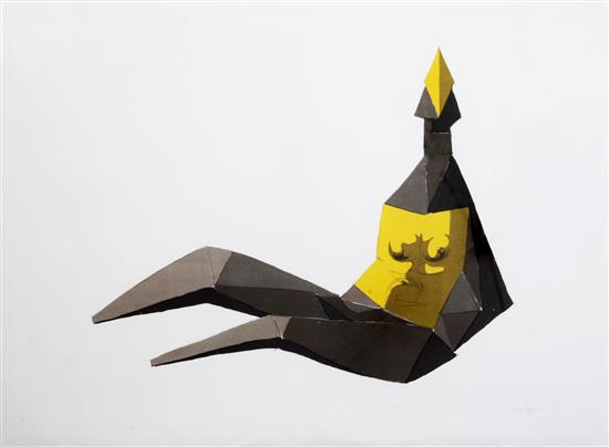 Lynn Chadwick (1914-2003) Sitting Elektra 23.5 x 32in. Lynn Chadwick (1914-2003) Sitting Elektra 23.5 x 32in.