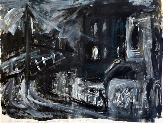 § Tracey Emin (b.1963) The Crown looking onto Rochester Bridge 16.25 x 21.25in. § Tracey Emin (b.1963) The Crown looking onto Rochester Bridge 16.25 x 21.25in.