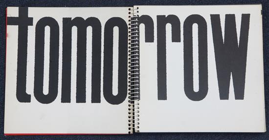 The Whitechapel Art Gallery This is tomorrow catalogue for the London Exhibition August 9th to September 9th 1956, 6.5 x 6.5in., ring The Whitechapel Art Gallery This is tomorrow catalogue for the London Exhibition August 9th to September 9th 1956, 6.5 x 6.5in., ring