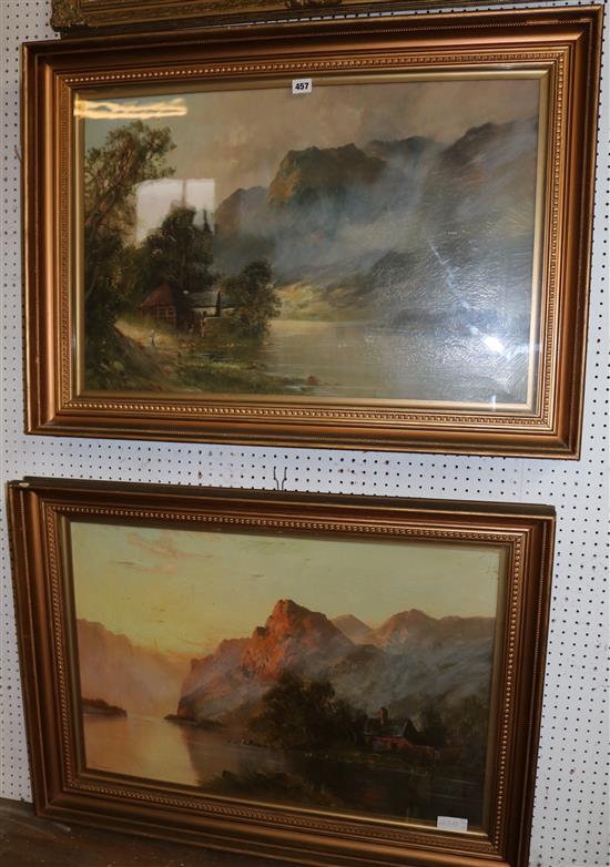 F.E.Jamieson (1895-1950) Loch scenes, 20 x 30in. F.E.Jamieson (1895-1950) Loch scenes, 20 x 30in.
