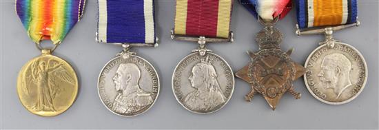 A group of 5 medals to 284347 Fred. Bennett, Stoker Petty Officer, Royal Navy, A group of 5 medals to 284347 Fred. Bennett, Stoker Petty Officer, Royal Navy,