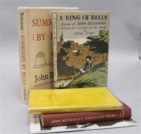 A collection of John Betjamin books A collection of John Betjamin books
