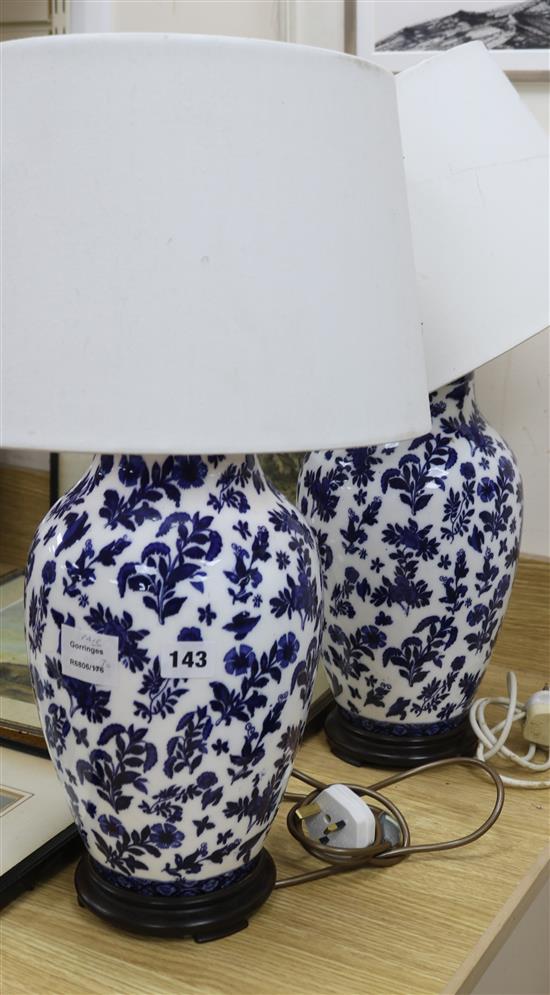 A pair of Laura Ashley table lamps A pair of Laura Ashley table lamps