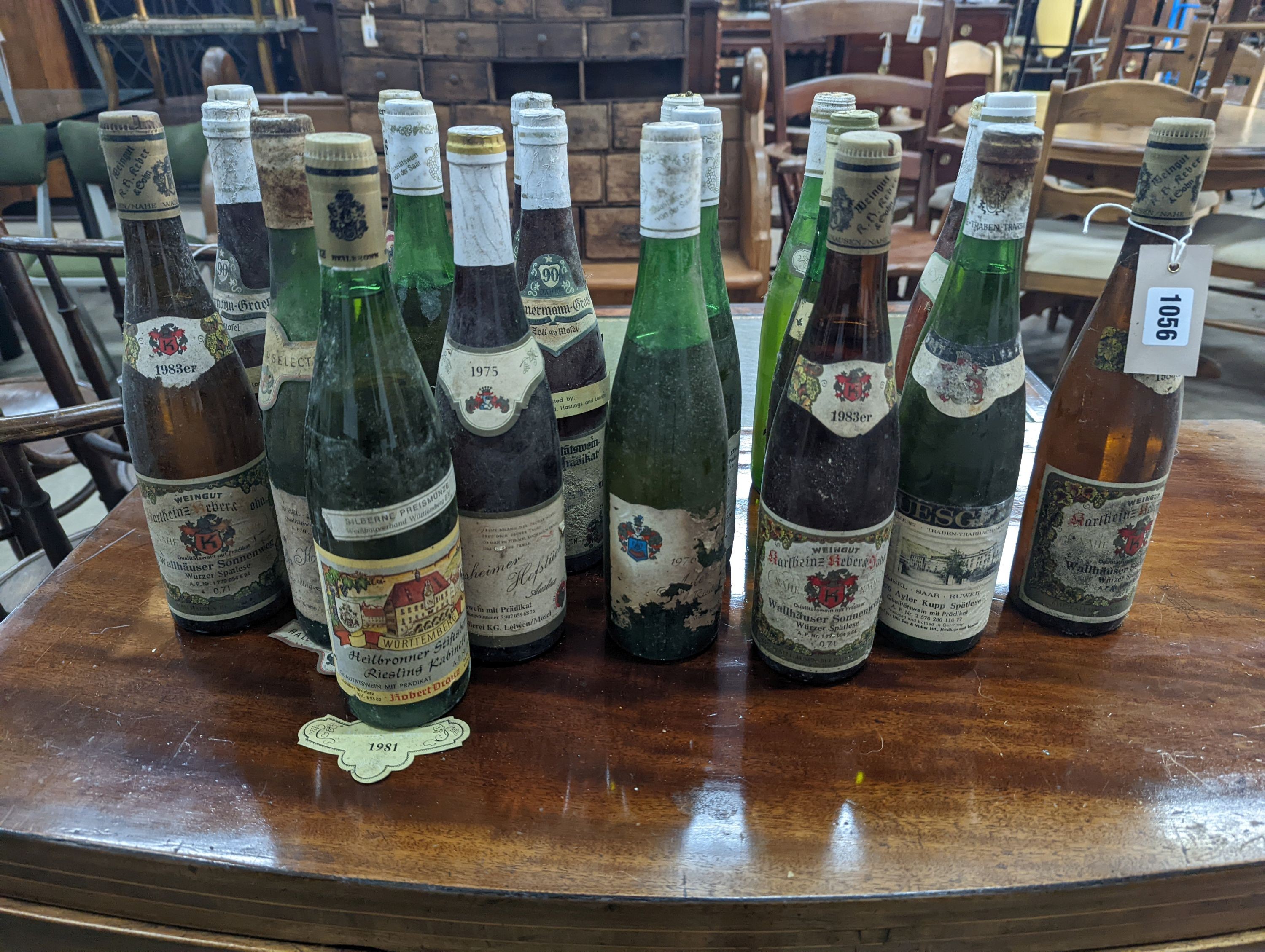 Twenty bottles of assorted German Mosel white wine