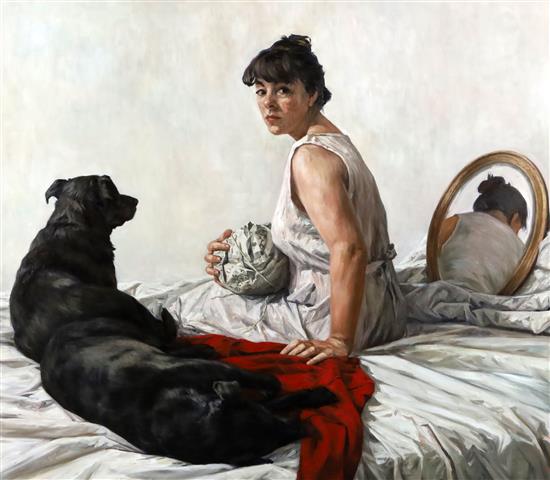 § Chris Stevens (1956-) The Bell 48 x 56in. § Chris Stevens (1956-) The Bell 48 x 56in.