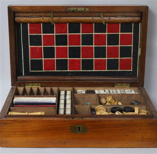 A Victorian games compendium 34cm A Victorian games compendium 34cm