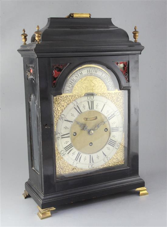 A second quarter of the 18th century and later quarter chiming table clock, height 25.5in. A second quarter of the 18th century and later quarter chiming table clock, height 25.5in.
