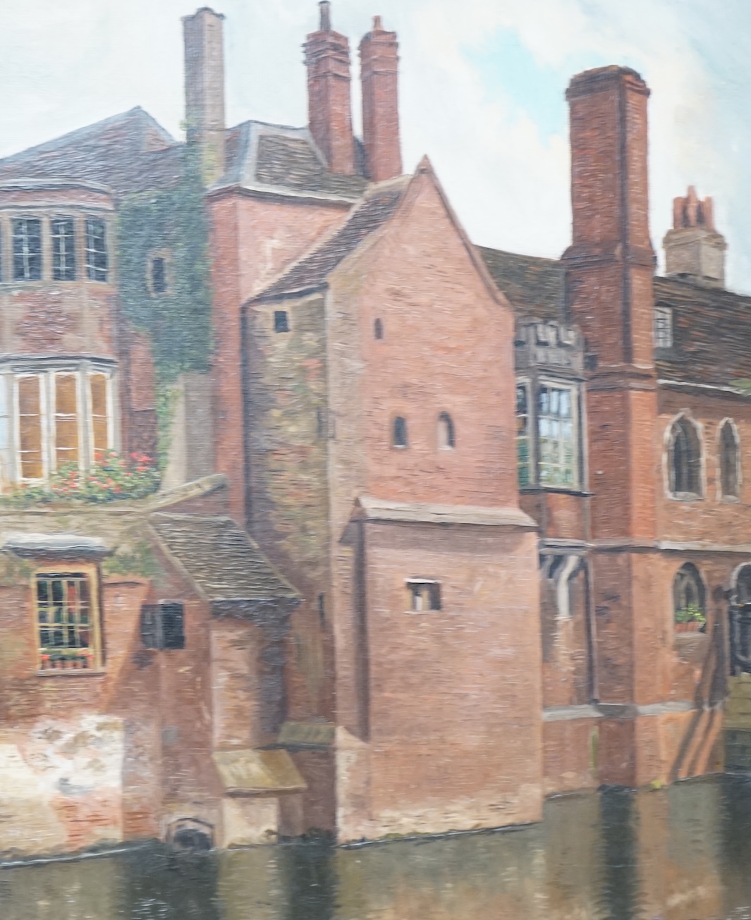 Early 20th century, oil on canvas, Possibly Cambridge, unsigned, 29 x 24cm. Condition - good, frame in need of repair                                                                                                       