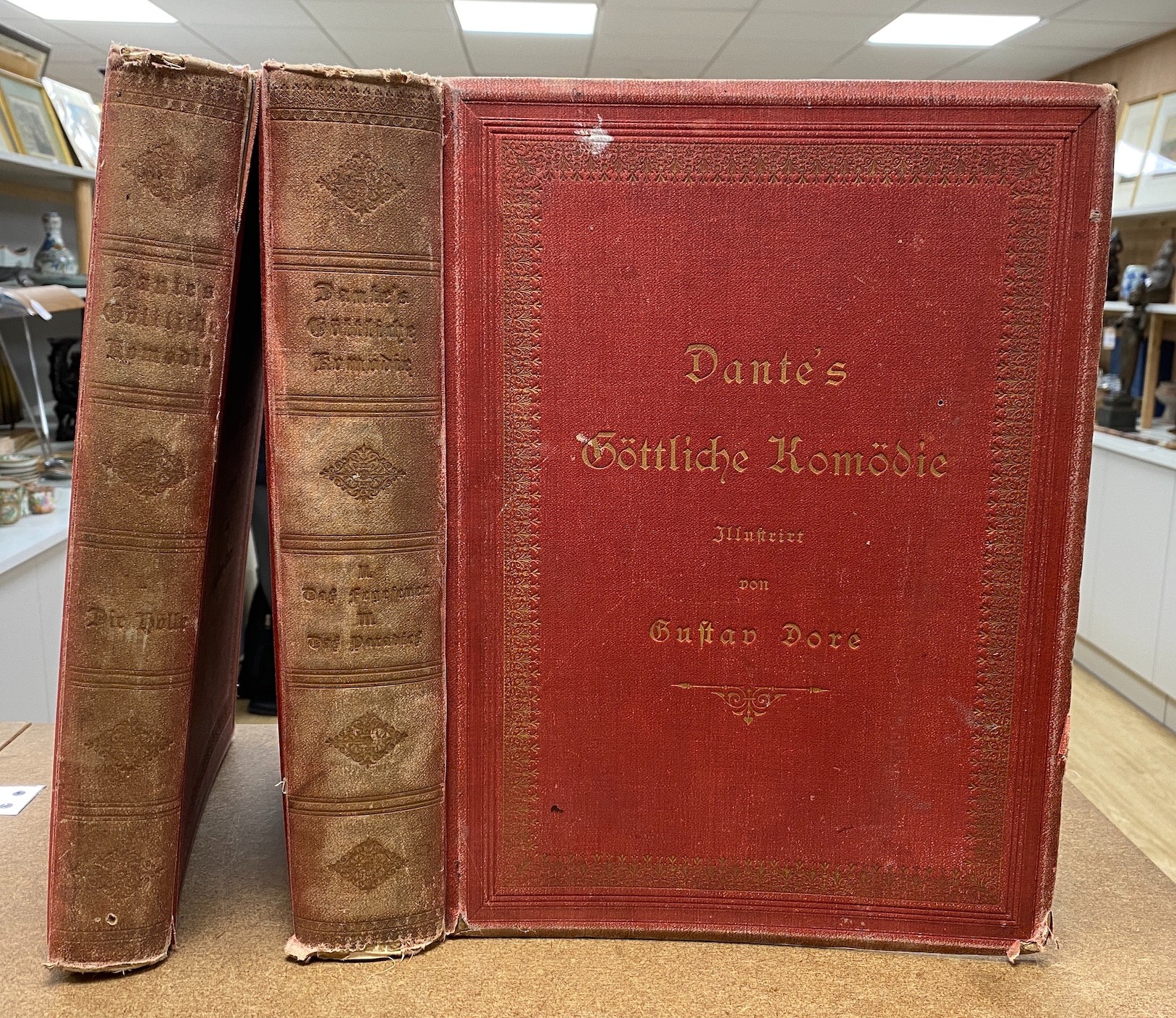 Alighieri, Dante, Göttliche Komödie (The Divine Comedy), two volumes                                                                                                                                                        