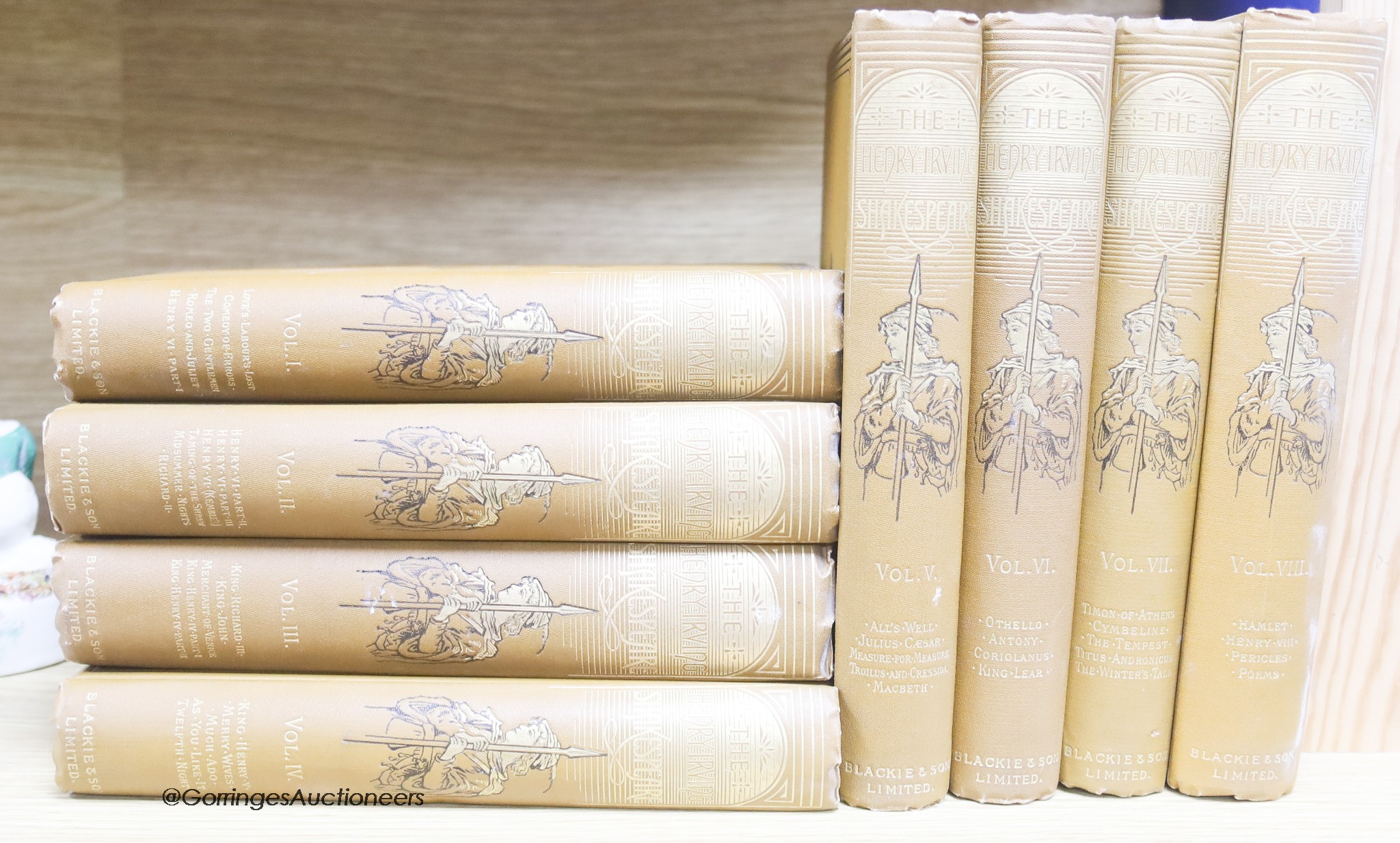 The Henry Irvine Shakespeare, 8 volumes                                                                                                                                                                                     