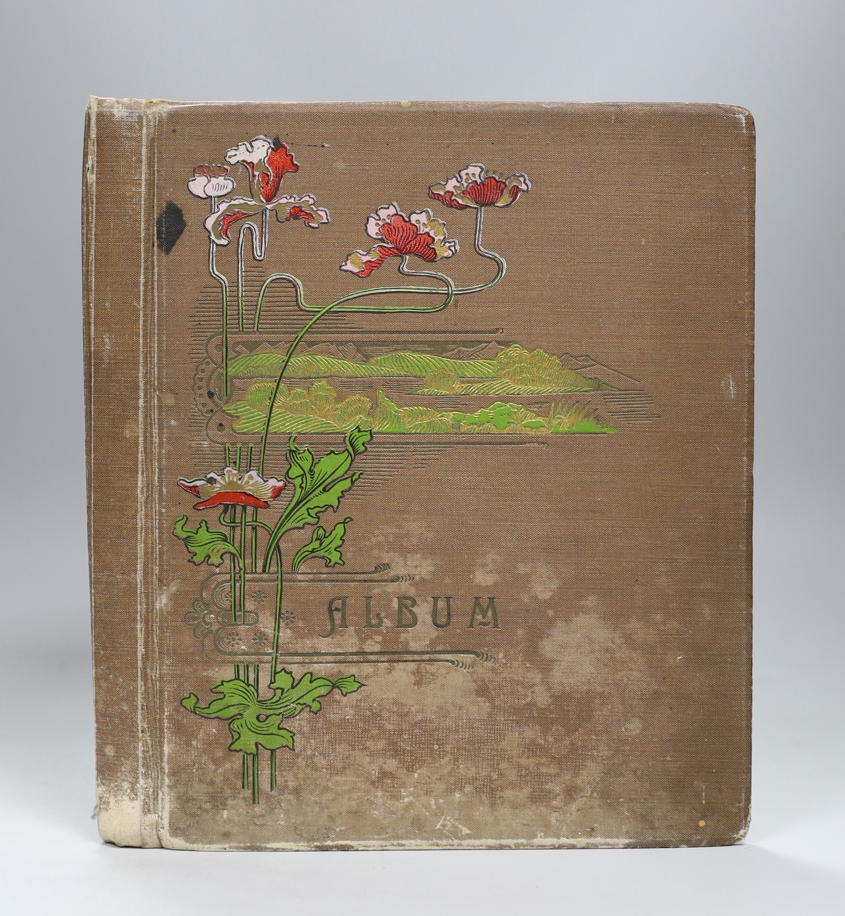 A postcard / scrap album                                                                                                                                                                                                    
