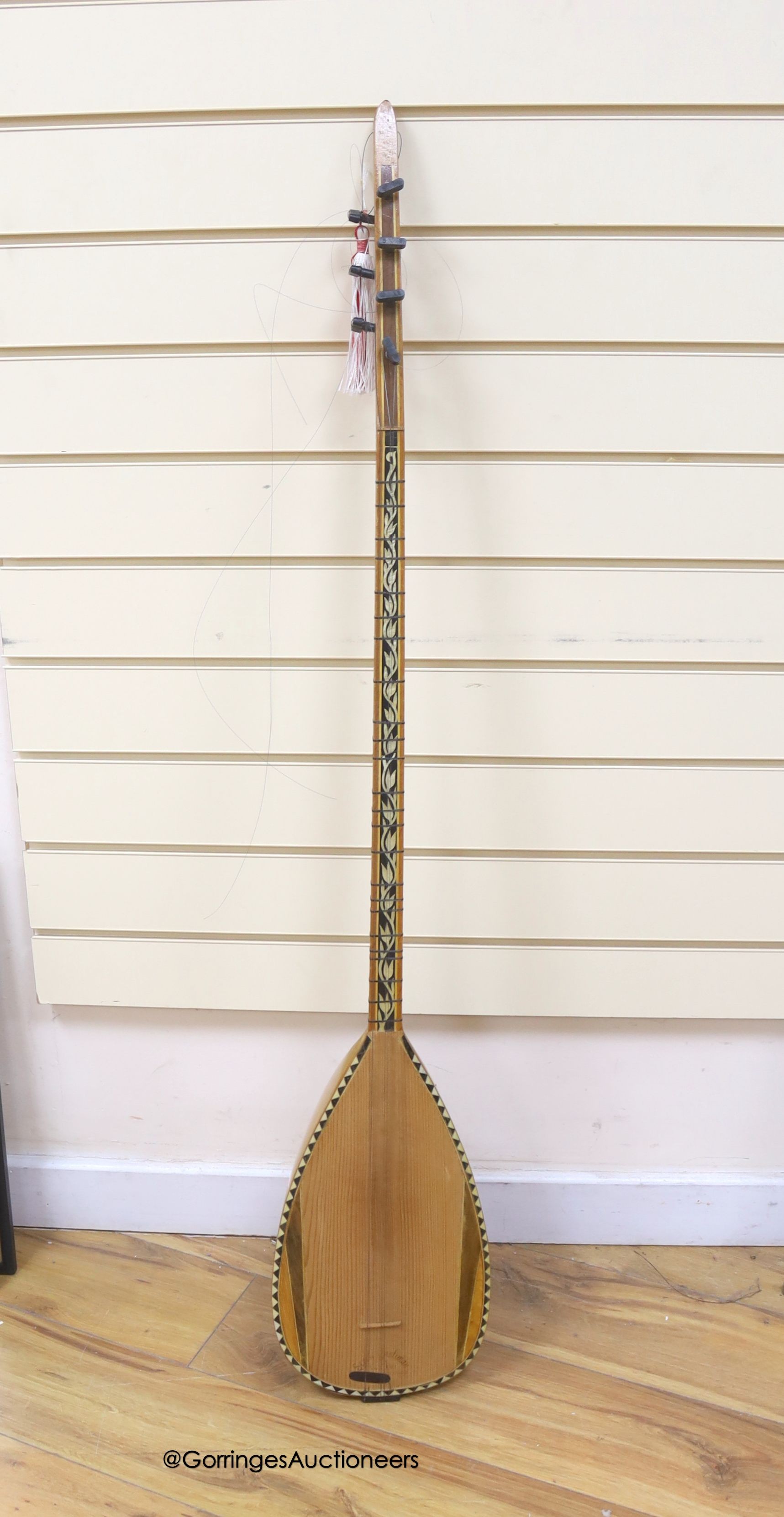 A Turkish Saz stringed instrument                                                                                                                                                                                           