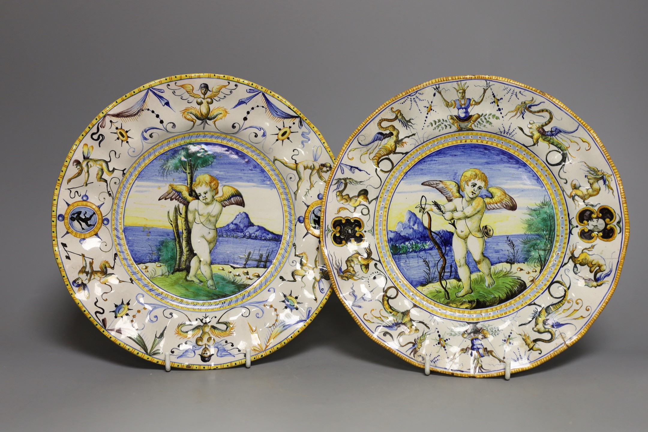 Pair of Cantagalli Plates