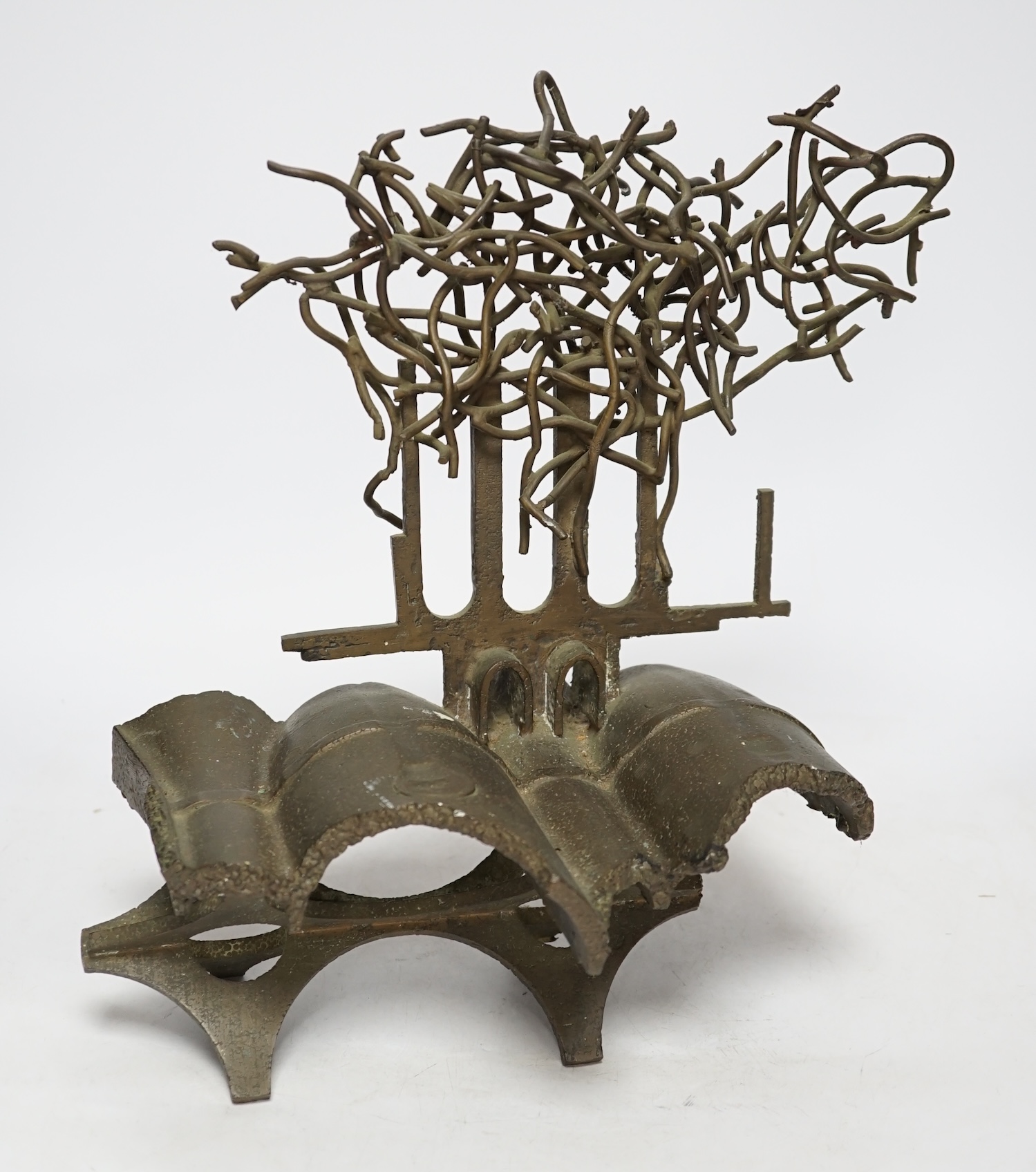 Geoffrey Dudley (1918-1986), bronze, 'Smoke over The Black Country', 33cm                                                                                                                                                   