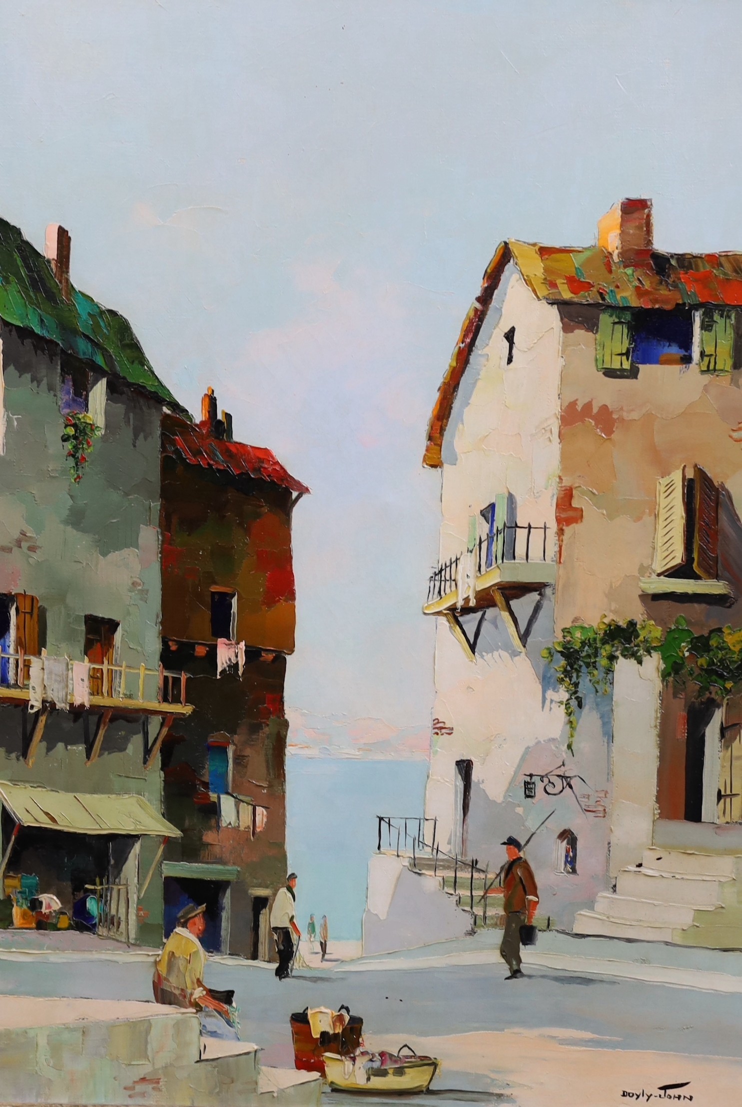 Cecil Rochfort D'Oyly-John (British, 1906-1993), 'Cap Ferrat near Nice, South France', oil on canvas, 65 x 45cm                                                                                                             