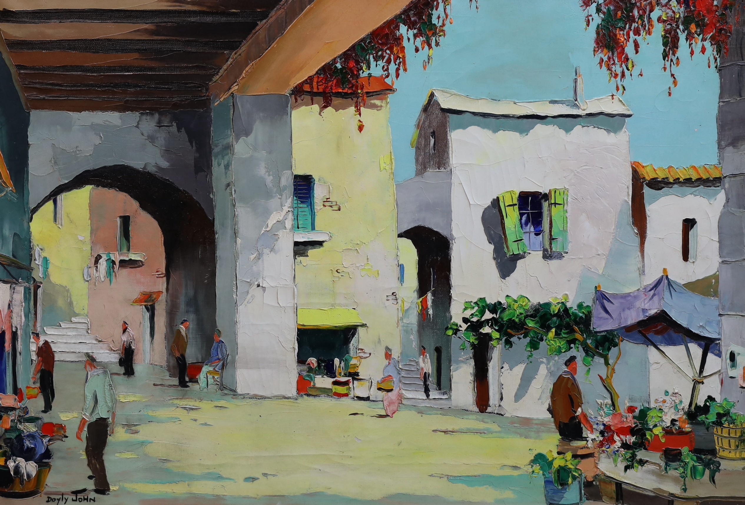 Cecil Rochfort D'Oyly-John (British, 1906-1993), 'Porto Fino', oil on canvas, 44 x 65cm                                                                                                                                     